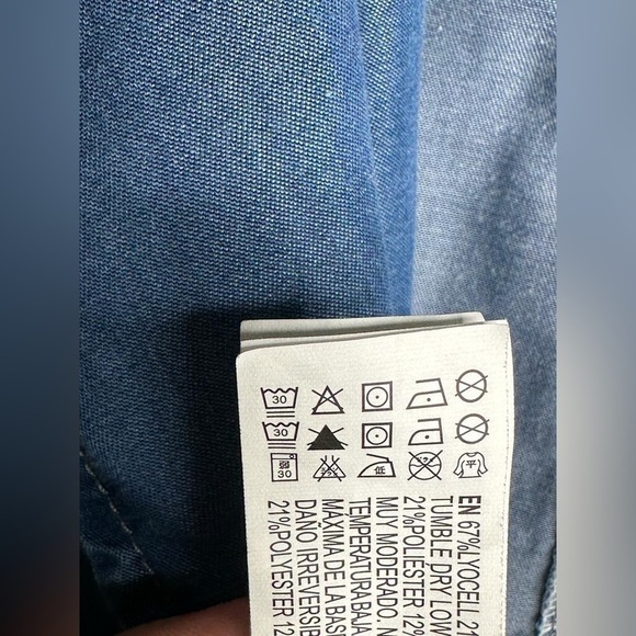 Life in Progress Anthropology Chambray Jacket - Blue - Picture 3 of 4